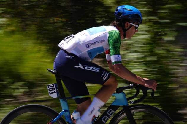 Italy s Matteo Scalco of XDS Astana Development Team during Stage 7 of the Giro Next Gen 2026, from Sulmona to Piana delle Mele (Guardiagrele), Italy, Saturday, June 20, 2026.  Copyright: xFabioxFerrari LaPressex