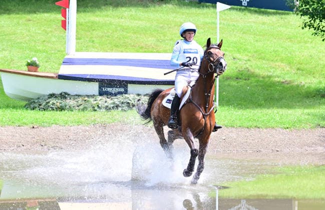 GER; Luhmuehlen 2026 Vielseitigkeit, Gelaendepruefung LONGINES CCI5*-L 20.06.2026, GER; Luhmuehlen 2026, Vielseitigkeit, LONGINES CCI5*-L-Gelaende, im Bild Jonelle Price (NZL) auf Apitaine de Hus Z am Longine Teich *** GER Luhmuehlen 2026 Eventing, Cross-Country LONGINES CCI5 L June 20, 2026, GER Luhmuehlen 2026, Eventing, LONGINES CCI5 L Cross-Country; pictured nordphotoxGmbH xWitke nph00002