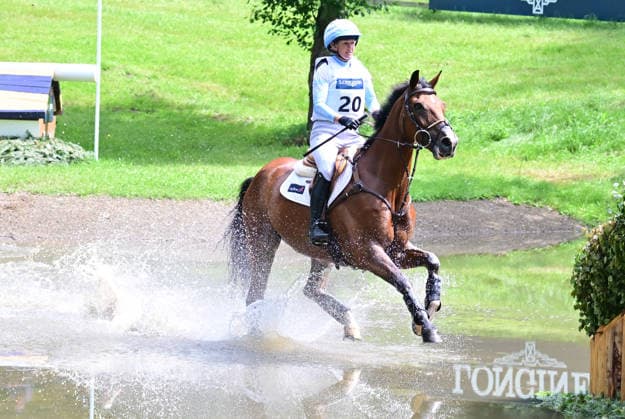 GER; Luhmuehlen 2026 Vielseitigkeit, Gelaendepruefung LONGINES CCI5*-L 20.06.2026, GER; Luhmuehlen 2026, Vielseitigkeit, LONGINES CCI5*-L-Gelaende, im Bild Jonelle Price (NZL) auf Apitaine de Hus Z am Longine Teich *** GER Luhmuehlen 2026 Eventing, Cross-Country LONGINES CCI5 L June 20, 2026, GER Luhmuehlen 2026, Eventing, LONGINES CCI5 L Cross-Country; pictured nordphotoxGmbH xWitke nph00002