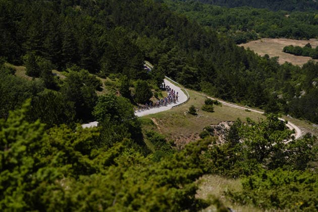 The race during Stage 7 of the Giro Next Gen 2026, from Sulmona to Piana delle Mele (Guardiagrele), Italy, Saturday, June 20, 2026.  Copyright: xFabioxFerrari LaPressex