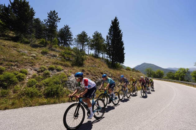 The race during Stage 7 of the Giro Next Gen 2026, from Sulmona to Piana delle Mele (Guardiagrele), Italy, Saturday, June 20, 2026.  Copyright: xFabioxFerrari LaPressex
