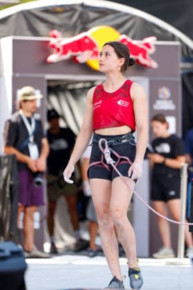 CLIMBING - World Climbing Series INNSBRUCK,AUSTRIA,20.JUN.26 - CLIMBING - World Climbing Series, lead. Image shows Cedar Pidgeon (CAN).  GEPAxpictures xMarkoxVulic