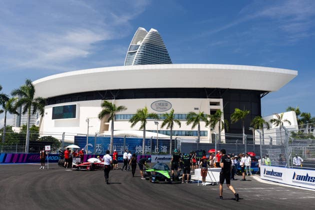 2026 FORMULA E SANYA ePRIX grille de depart, starting grid, ambiance, during the 2026 Sanya ePrix, 11th round of the 2025-26 ABB FIA Formula E World Championship, WM, Weltmeisterschaft on the Sanya Street Circuit from June 18 to 20, 2026 in Sanya, China - SanyaChina  Copyright: xDamienxDoumerguex