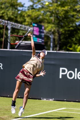 BAD HOMBURG, GERMANY - JUNE 20: Aoi Ito (JPN) during the Bad Homburg Open powered by Solarwatt Singles match between Diane Parry (FRA) vs Aoi Ito (JPN) at Kurpark Bad Homburg on June 20, 2026 in Bad Homburg, Germany. Hessen Germany Copyright: xSteffiexWunderlx