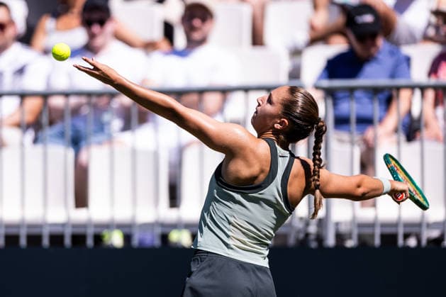 BAD HOMBURG, GERMANY - JUNE 20: Diane Parry (FRA) during the Bad Homburg Open powered by Solarwatt Singles match between Diane Parry (FRA) vs Aoi Ito (JPN) at Kurpark Bad Homburg on June 20, 2026 in Bad Homburg, Germany. Hessen Germany Copyright: xSteffiexWunderlx