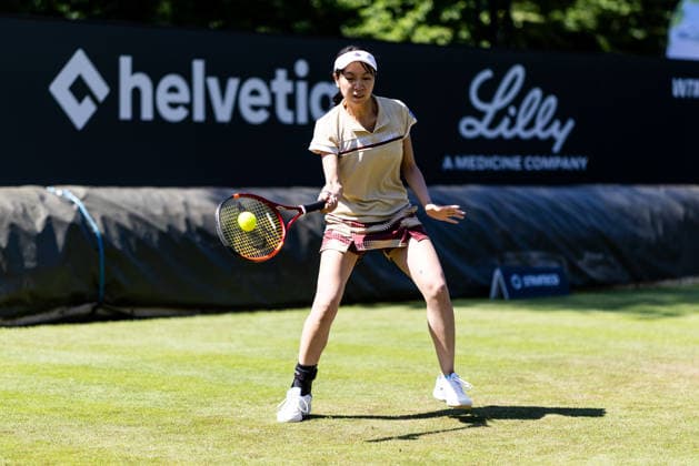 BAD HOMBURG, GERMANY - JUNE 20: Aoi Ito (JPN) during the Bad Homburg Open powered by Solarwatt Singles match between Diane Parry (FRA) vs Aoi Ito (JPN) at Kurpark Bad Homburg on June 20, 2026 in Bad Homburg, Germany. Hessen Germany Copyright: xSteffiexWunderlx