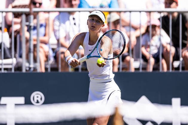 BAD HOMBURG, GERMANY - JUNE 20: Irina-Camelia Begu (ROU) during the Bad Homburg Open powered by Solarwatt Singles match between Irina-Camelia Begu (ROU) vs Tamara Korpatsch (GER) at Kurpark Bad Homburg on June 20, 2026 in Bad Homburg, Germany. Hessen Germany Copyright: xSteffiexWunderlx
