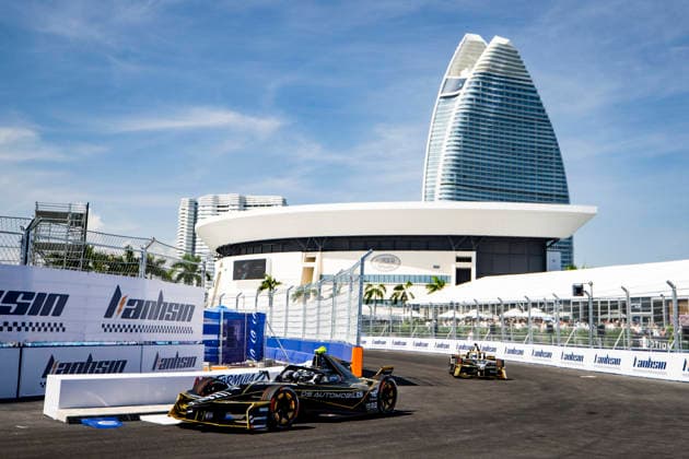 2026 FORMULA E SANYA ePRIX 07 GUNTHER Maximilian (ger), DS Penske, DS E-Tense FE25, action during the 2026 Sanya ePrix, 11th round of the 2025-26 ABB FIA Formula E World Championship, WM, Weltmeisterschaft on the Sanya Street Circuit from June 18 to 20, 2026 in Sanya, China - SanyaChina  Copyright: xJULIENxDELFOSSEx