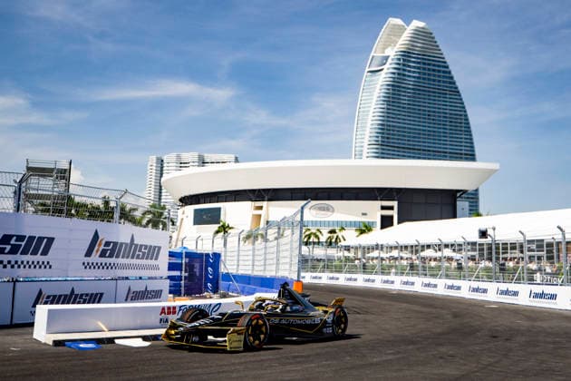 2026 FORMULA E SANYA ePRIX 77 BARNARD Taylor (gbr), DS Penske, DS E-Tense FE25, action during the 2026 Sanya ePrix, 11th round of the 2025-26 ABB FIA Formula E World Championship, WM, Weltmeisterschaft on the Sanya Street Circuit from June 18 to 20, 2026 in Sanya, China - SanyaChina  Copyright: xJULIENxDELFOSSEx