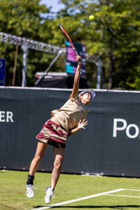 BAD HOMBURG, GERMANY - JUNE 20: Aoi Ito (JPN) during the Bad Homburg Open powered by Solarwatt Singles match between Diane Parry (FRA) vs Aoi Ito (JPN) at Kurpark Bad Homburg on June 20, 2026 in Bad Homburg, Germany. Hessen Germany Copyright: xSteffiexWunderlx