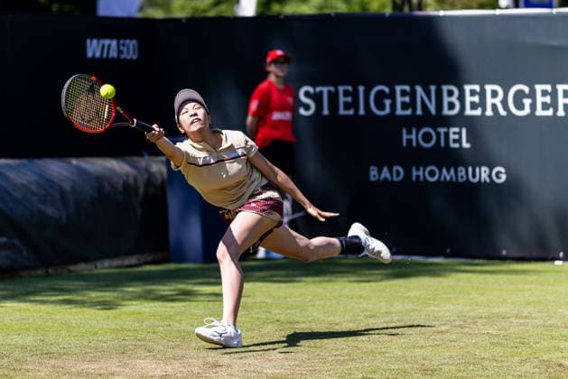 BAD HOMBURG, GERMANY - JUNE 20: Aoi Ito (JPN) during the Bad Homburg Open powered by Solarwatt Singles match between Diane Parry (FRA) vs Aoi Ito (JPN) at Kurpark Bad Homburg on June 20, 2026 in Bad Homburg, Germany. Hessen Germany Copyright: xSteffiexWunderlx