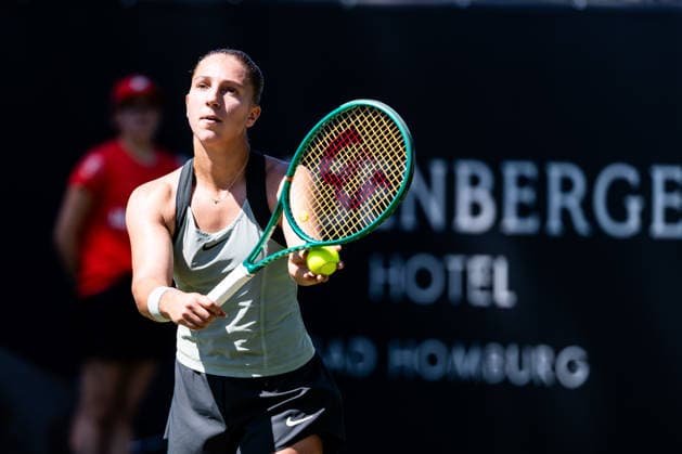 BAD HOMBURG, GERMANY - JUNE 20: Diane Parry (FRA) during the Bad Homburg Open powered by Solarwatt Singles match between Diane Parry (FRA) vs Aoi Ito (JPN) at Kurpark Bad Homburg on June 20, 2026 in Bad Homburg, Germany. Hessen Germany Copyright: xSteffiexWunderlx
