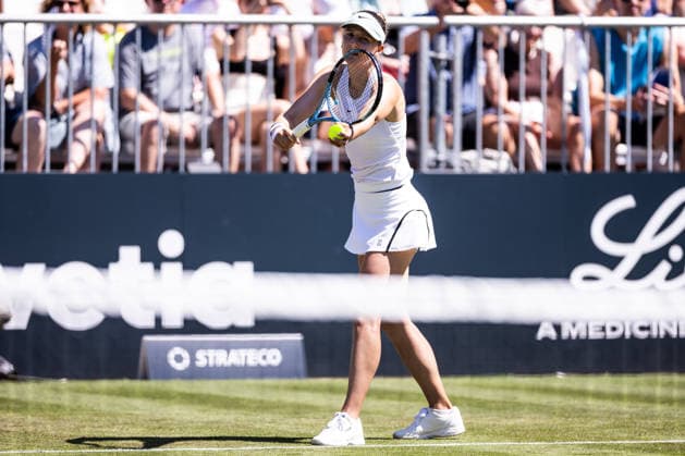BAD HOMBURG, GERMANY - JUNE 20: Irina-Camelia Begu (ROU) during the Bad Homburg Open powered by Solarwatt Singles match between Irina-Camelia Begu (ROU) vs Tamara Korpatsch (GER) at Kurpark Bad Homburg on June 20, 2026 in Bad Homburg, Germany. Hessen Germany Copyright: xSteffiexWunderlx