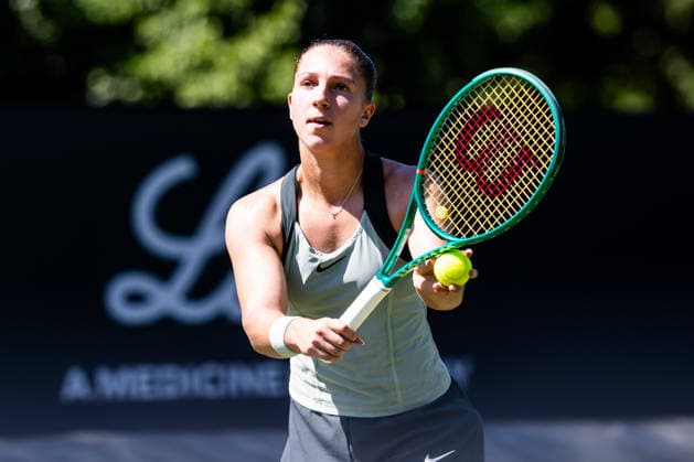 BAD HOMBURG, GERMANY - JUNE 20: Diane Parry (FRA) during the Bad Homburg Open powered by Solarwatt Singles match between Diane Parry (FRA) vs Aoi Ito (JPN) at Kurpark Bad Homburg on June 20, 2026 in Bad Homburg, Germany. Hessen Germany Copyright: xSteffiexWunderlx