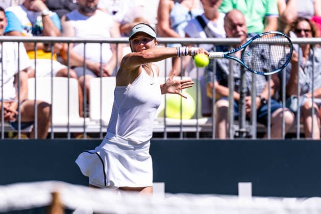 BAD HOMBURG, GERMANY - JUNE 20: Irina-Camelia Begu (ROU) during the Bad Homburg Open powered by Solarwatt Singles match between Irina-Camelia Begu (ROU) vs Tamara Korpatsch (GER) at Kurpark Bad Homburg on June 20, 2026 in Bad Homburg, Germany. Hessen Germany Copyright: xSteffiexWunderlx