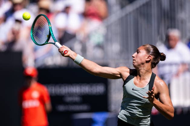 BAD HOMBURG, GERMANY - JUNE 20: Diane Parry (FRA) during the Bad Homburg Open powered by Solarwatt Singles match between Diane Parry (FRA) vs Aoi Ito (JPN) at Kurpark Bad Homburg on June 20, 2026 in Bad Homburg, Germany. Hessen Germany Copyright: xSteffiexWunderlx