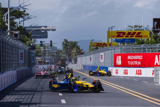2026 FORMULA E SANYA ePRIX 22 MALONEY Zane (bar), Lola Yamaha ABT Formula E Team, Lola T002, action start, depart during the 2026 Sanya ePrix, 11th round of the 2025-26 ABB FIA Formula E World Championship, WM, Weltmeisterschaft on the Sanya Street Circuit from June 18 to 20, 2026 in Sanya, China - SanyaChina  Copyright: xCLEMENTxLUCKx