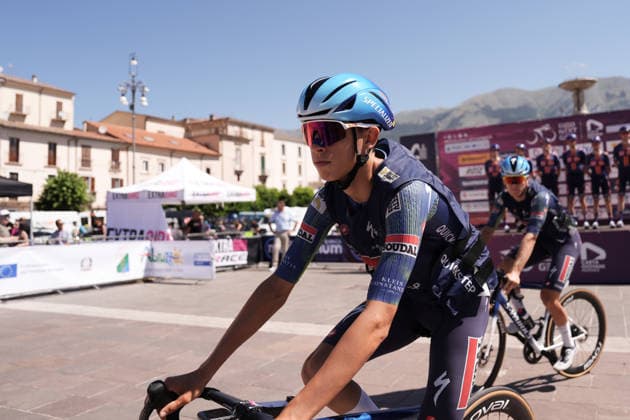 Brazil s Henrique Ribeiro Bravo of Soudal Quick-Step Devo Team during Stage 7 of the Giro Next Gen 2026, from Sulmona to Piana delle Mele (Guardiagrele), Italy, Saturday, June 20, 2026.  Copyright: xMassimoxPaolone LaPressex