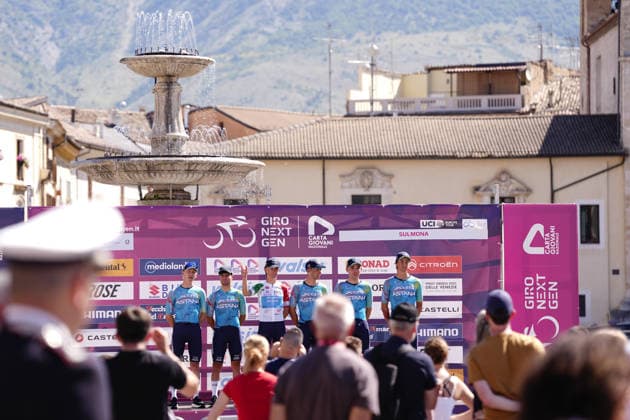 XDS Astana Development Team during Stage 7 of the Giro Next Gen 2026, from Sulmona to Piana delle Mele (Guardiagrele), Italy, Saturday, June 20, 2026.  Copyright: xFabioxFerrari LaPressex