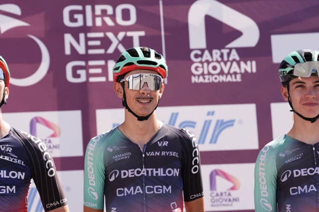 France s RÃ mi Arsac of Decathlon CMA CGM Development Team during Stage 7 of the Giro Next Gen 2026, from Sulmona to Piana delle Mele (Guardiagrele), Italy, Saturday, June 20, 2026.  Copyright: xMassimoxPaolone LaPressex