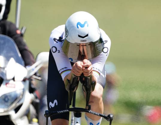 20.06.2026 Aarburg Schweiz Tour de Suisse Women.Einzelzeitfahrern Aarburg - Aarburg, Bild Marlene Reusser SUI Team Movistar. Aktion Einzelbild *** June 20, 2026, Aarburg, Switzerland, Tour de Suisse Womens Individual Time Trial, Aarburg, Aarburg, Photo by Marlene Reusser (SUI), Team Movistar, Action, Single Frame,detected_source_language 