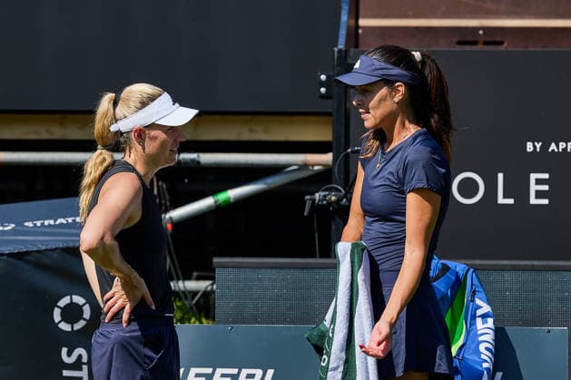 June 20, 2026, Bad Homburg, Hessen, Germany: Angelique Kerber of Germany, Ana Ivanovic of Serbia talking during her Practice session during the BAD HOMBURG OPEN powered by SOLARWATTT- WTA500 - Womens Tennis, 20.6.2026 in Bad Homburg (Tennis-Club Bad Homburg), Germany - Photo: Tennis 2026: Bad Homburg Open: Practice Session  - ZUMAs343 20260620_zsp_s343_004 Copyright: xMathiasxSchulzx