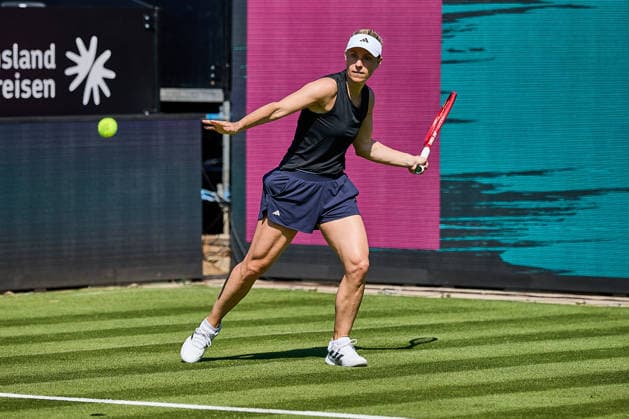 June 20, 2026, Bad Homburg, Hessen, Germany: Angelique Kerber of Germany returns with forehand to Ana Ivanovic of Serbia during the BAD HOMBURG OPEN powered by SOLARWATTT- WTA500 - Womens Tennis, 20.6.2026 in Bad Homburg (Tennis-Club Bad Homburg), Germany - Photo: Tennis 2026: Bad Homburg Open: Practice Session  - ZUMAs343 20260620_zsp_s343_005 Copyright: xMathiasxSchulzx
