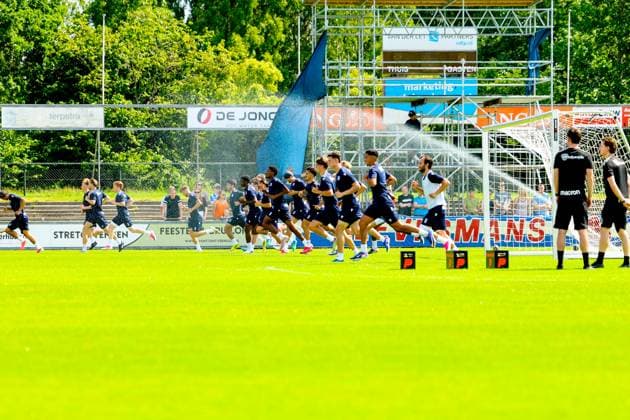 HEERENVEEN , 20-06-2026 , Sportpark SkoatterwÃ¢ld , season 2026 2026 , Dutch Eredivisie football , first training of new season , picture shows, First training SC Heerenveen season 2026-2027  x204495646x Copyright: