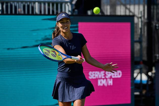 June 20, 2026, Bad Homburg, Hessen, Germany: Ana Ivanovic of Serbia returns with forehand to Angelique Kerber during the BAD HOMBURG OPEN powered by SOLARWATTT- WTA500 - Womens Tennis, 20.6.2026 in Bad Homburg (Tennis-Club Bad Homburg), Germany - Photo: Tennis 2026: Bad Homburg Open: Practice Session  - ZUMAs343 20260620_zsp_s343_010 Copyright: xMathiasxSchulzx