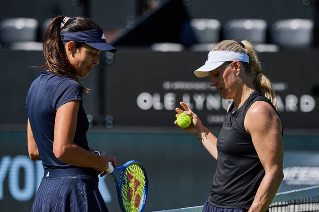 June 20, 2026, Bad Homburg, Hessen, Deutschland: Tennis: Bad Homburg Open, Trainingseinheit vor dem Abschiedsspiel von A. Kerber, Kerber (Deutschland) - Ivanovic (Serbien): Angelique Kerber und Ana Ivanovic im GesproÂ¤ch Tennis 2026: Bad Homburg Open: Practice Session  - ZUMAs343 20260620_zsp_s343_017 Copyright: xMathiasxSchulzx