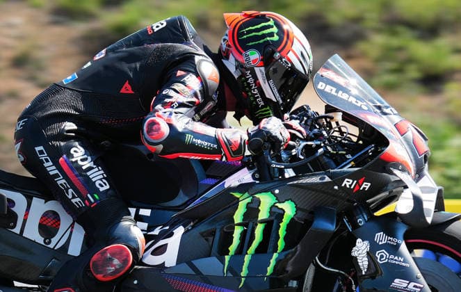 Czech Republic motorcycle Grand Prix, MotoGP World Championship, WM, Weltmeisterschaft qualification MotoGP, in Brno, Czech Republic, on June 20, 2026. Marco Bezzecchi of Italy, Aprilia Racing Team. (CTKxPhoto LubosxPavlicek) CTKPhotoP2026062003125  CTKPhotoP2026062003125