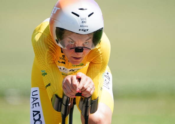 20.06.2026 Aarburg Schweiz Tour de Suisse Women.Einzelzeitfahrern Aarburg - Aarburg, Bild, Elisa Longo Borghini ITA Team UAD E mirates Aktion Einzelbild *** June 20, 2026, Aarburg, Switzerland, Tour de Suisse Womens Individual Time Trial, Aarburg, Aarburg, Photo, Elisa Longo Borghini (ITA), Team UAD Emirates, Action, Single Frame,detected_source_language 