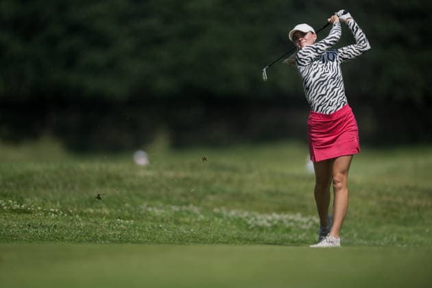 EEMNES, NETHERLANDS - JUNE 19: Vanessa Knecht of Switzerland plays her second shot on the 9th hole fairway during Round 1 of the 2026 Dutch Ladies Open at Goyer Golf & Country Club on June 19, 2026 in Eemnes, Netherlands. Credit: Andy Astfalck NurPhoto Netherlands Copyright: xAndyxAstfalckx