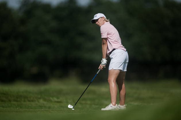 EEMNES, NETHERLANDS - JUNE 19: Dorota Zalewska of Poland plays her second shot on the 9th hole fairway during Round 1 of the 2026 Dutch Ladies Open at Goyer Golf & Country Club on June 19, 2026 in Eemnes, Netherlands. Credit: Andy Astfalck NurPhoto Netherlands Copyright: xAndyxAstfalckx