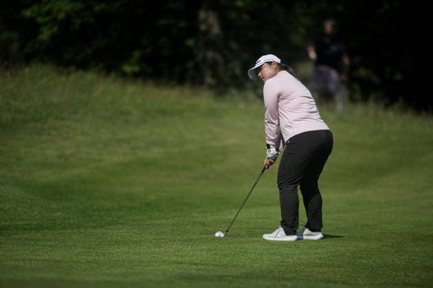 EEMNES, NETHERLANDS - JUNE 19: Aunchisa Utama of Thailand plays her second shot on the 9th hole fairway during Round 1 of the 2026 Dutch Ladies Open at Goyer Golf & Country Club on June 19, 2026 in Eemnes, Netherlands. Credit: Andy Astfalck NurPhoto Netherlands Copyright: xAndyxAstfalckx