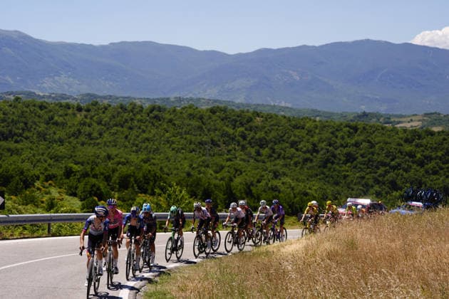 The race during Stage 7 of the Giro Next Gen 2026, from Sulmona to Piana delle Mele (Guardiagrele), Italy, Saturday, June 20, 2026.  Copyright: xFabioxFerrari LaPressex