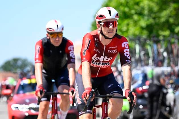 Baloise Belgium Tour 2026 Stage 4 AARSCHOT, BELGIUM - JUNE 20 : De Buyst Jasper (BEL) of Lotto Intermarche before the start of the race during stage 4 of the 95th edition of Baloise Tour of Belgium an UCI ProSeries 2.Pro cycling road race stage for Men Elite of 183.5 km with start in Begijnendijk and finish in Aarschot on June 20, 2026 in Aarschot, Belgium, 20 06 2026 ( Motordriver Stephan Boone - Aarschot Belgium  Copyright: xTomasxSiskx