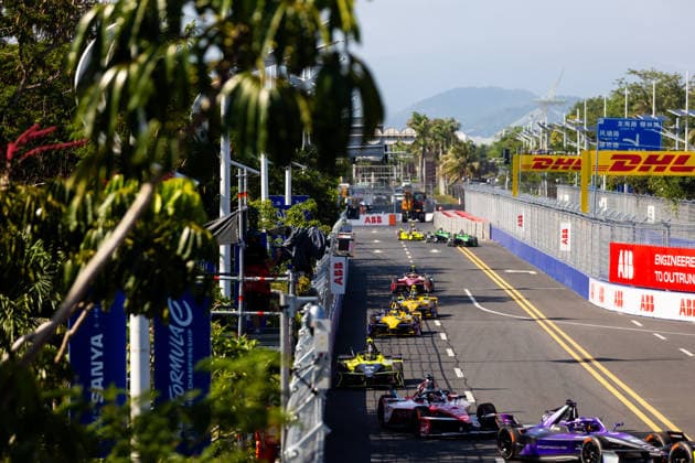 2026 FORMULA E SANYA ePRIX 28 DRUGOVICH Felipe (bra), Andretti Formula E, Porsche 99X Electric, action during the 2026 Sanya ePrix, 11th round of the 2025-26 ABB FIA Formula E World Championship, WM, Weltmeisterschaft on the Sanya Street Circuit from June 18 to 20, 2026 in Sanya, China - SanyaChina  Copyright: xDamienxDoumerguex