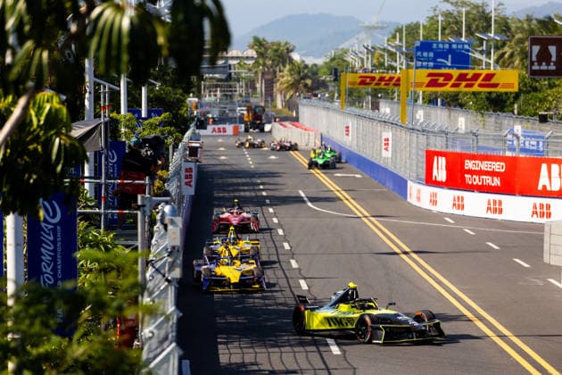 2026 FORMULA E SANYA ePRIX 28 DRUGOVICH Felipe (bra), Andretti Formula E, Porsche 99X Electric, action during the 2026 Sanya ePrix, 11th round of the 2025-26 ABB FIA Formula E World Championship, WM, Weltmeisterschaft on the Sanya Street Circuit from June 18 to 20, 2026 in Sanya, China - SanyaChina  Copyright: xDamienxDoumerguex