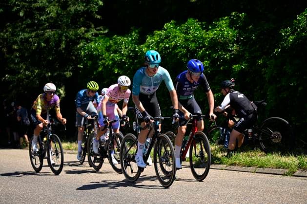 Baloise Belgium Tour 2026 Stage 4 AARSCHOT, BELGIUM - JUNE 20 : Coppens Michiel (BEL) of BEAT CC p b Saxo, Bellens Jarno (BEL) of Baloise Verzekeringen - Het Poetsbureau Lions leading the escape pack during stage 4 of the 95th edition of Baloise Tour of Belgium an UCI ProSeries 2.Pro cycling road race stage for Men Elite of 183.5 km with start in Begijnendijk and finish in Aarschot on June 20, 2026 in Aarschot, Belgium, 20 06 2026 ( Motordriver Stephan Boone - Aarschot Belgium  Copyright: xTomasxSiskx