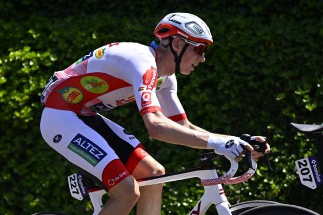 Baloise Belgium Tour 2026 Stage 4 AARSCHOT, BELGIUM - JUNE 20 : Vanthourenhout Michael (BEL) of Pauwels Sauzen - Altez Industriebouw Cycling Team in the escape pack during stage 4 of the 95th edition of Baloise Tour of Belgium an UCI ProSeries 2.Pro cycling road race stage for Men Elite of 183.5 km with start in Begijnendijk and finish in Aarschot on June 20, 2026 in Aarschot, Belgium, 20 06 2026 ( Motordriver Stephan Boone - Aarschot Belgium  Copyright: xTomasxSiskx