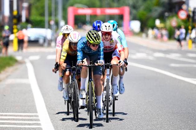 Baloise Belgium Tour 2026 Stage 4 AARSCHOT, BELGIUM - JUNE 20 : Van Vliet Michiel (NED) of Metec - SOLARWATT p b Mantel leading the escape pack during stage 4 of the 95th edition of Baloise Tour of Belgium an UCI ProSeries 2.Pro cycling road race stage for Men Elite of 183.5 km with start in Begijnendijk and finish in Aarschot on June 20, 2026 in Aarschot, Belgium, 20 06 2026 ( Motordriver Stephan Boone - Aarschot Belgium  Copyright: xTomasxSiskx