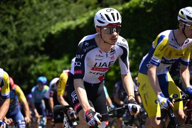 Baloise Belgium Tour 2026 Stage 4 AARSCHOT, BELGIUM - JUNE 20 : Herregodts Rune (BEL) of UAE Team Emirates - XRG in action during stage 4 of the 95th edition of Baloise Tour of Belgium an UCI ProSeries 2.Pro cycling road race stage for Men Elite of 183.5 km with start in Begijnendijk and finish in Aarschot on June 20, 2026 in Aarschot, Belgium, 20 06 2026 ( Motordriver Stephan Boone - Aarschot Belgium  Copyright: xTomasxSiskx