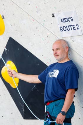 CLIMBING - World Climbing Series INNSBRUCK,AUSTRIA,20.JUN.26 - CLIMBING - World Climbing Series, lead. Image shows member of stuff.  GEPAxpictures xMarkoxVulic