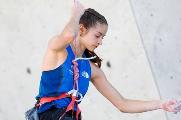CLIMBING - World Climbing Series INNSBRUCK,AUSTRIA,20.JUN.26 - CLIMBING - World Climbing Series, lead. Image shows Swann Lamblin-Burguet (FRA).  GEPAxpictures xMarkoxVulic