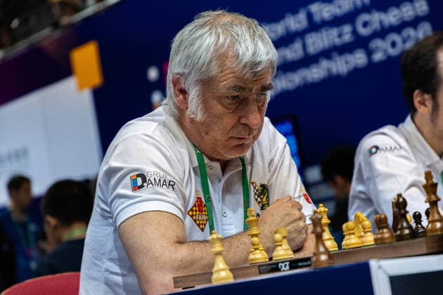 June 20, 2026, Hong Kong, Hong Kong, China: Chess Grandmaster VASYL IVANCHUK (UKR) during a Blitz match at the 2026 FIDE World Team Rapid and Blitz Chess Championship in Hong Kong. Hong Kong China - ZUMAm298 0859598580st Copyright: xJamesxModestox