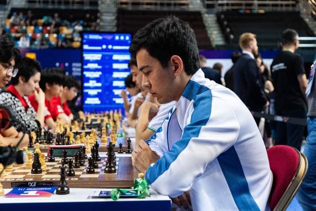 June 20, 2026, Hong Kong, Hong Kong, China: Chess Grandmaster NODIRBEK ABDUSATTOROV (UZB) during a Blitz match at the 2026 FIDE World Team Rapid and Blitz Chess Championship in Hong Kong. Hong Kong China - ZUMAm298 0859598643st Copyright: xJamesxModestox