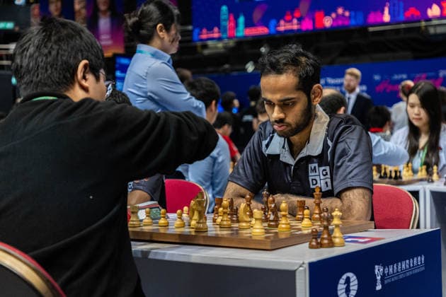 June 20, 2026, Hong Kong, Hong Kong, China: Chess Grandmaster ARJUN ERIGAISI (IND) during a Blitz match at the 2026 FIDE World Team Rapid and Blitz Chess Championship in Hong Kong. Hong Kong China - ZUMAm298 0859598645st Copyright: xJamesxModestox