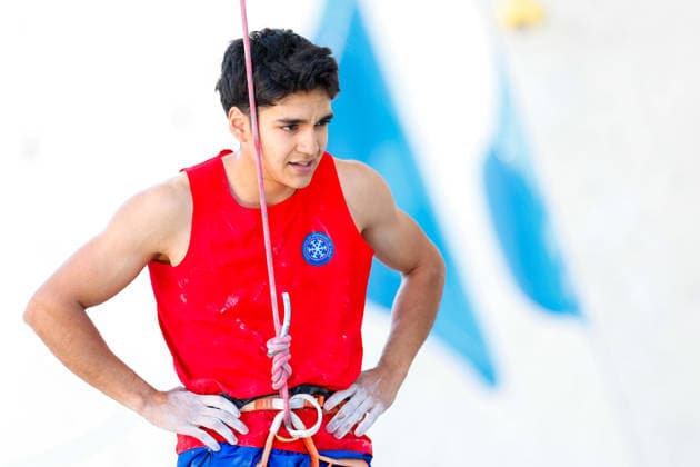 CLIMBING - World Climbing Series INNSBRUCK,AUSTRIA,20.JUN.26 - CLIMBING - World Climbing Series, lead. Image shows Dante Caballero (CHI).  GEPAxpictures xMarkoxVulic