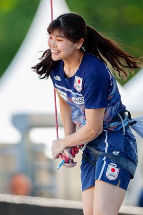 CLIMBING - World Climbing Series INNSBRUCK,AUSTRIA,20.JUN.26 - CLIMBING - World Climbing Series, lead. Image shows Yuno Harigae (JPN).  GEPAxpictures xMarkoxVulic